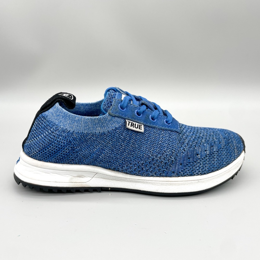 TRUE Linkswear Women 6 All Day Knit Golf Shoes Blue Spikeless Sneaker Casual